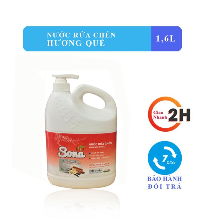   Nước Rửa Chén SoNa Hương Quế 1,6kg