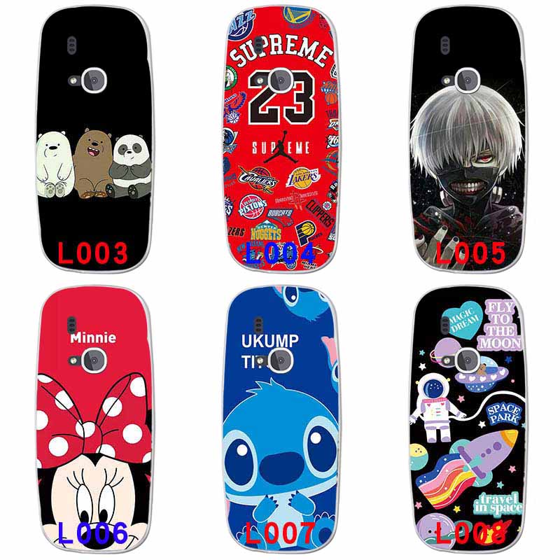 Ốp Lưng silicone HọA TiếT HoạT HìNh NhiềU MàU SắC Cho Nokia 3310 2017