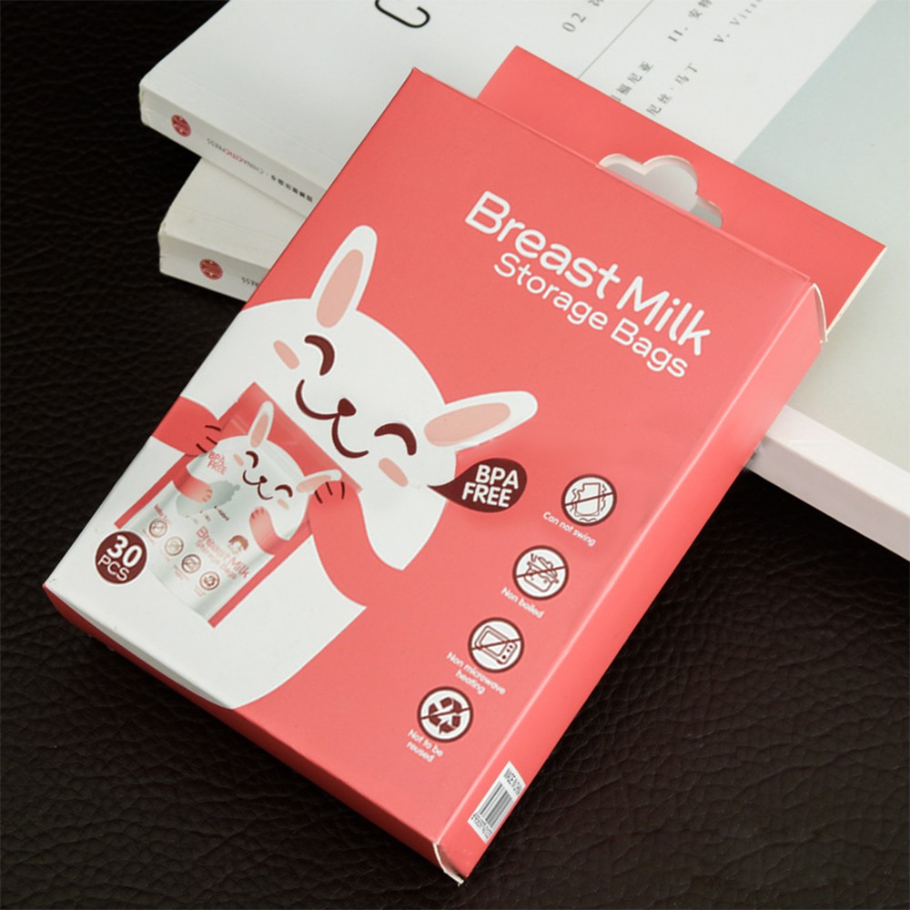 Set 30 Túi Đựng Sữa Mẹ Cho Tủ Lạnh - Cho Bé Mẫu Con Gấu