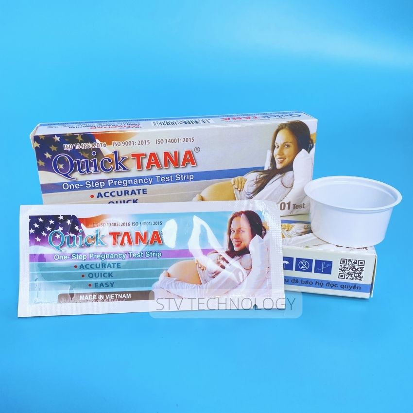 Que Thử Thai Sớm Quicktana TANAPHAR 5mm Chính Xác Test Nhanh 2 Vạch Sớm Hiệu Quả