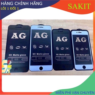 Kính cường lực chống vân tay iphone 6/ 6s- 7/ 8- Se -6plus/ 6splus- 7plus/ 8plus- x-xs - xr- xsmax- 11-11pro-11promax.