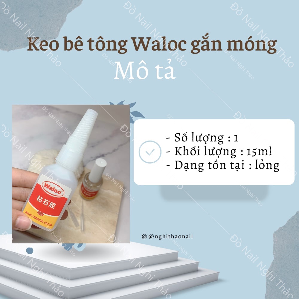 Keo bê tông nail , keo Waloc nail gắn móng
