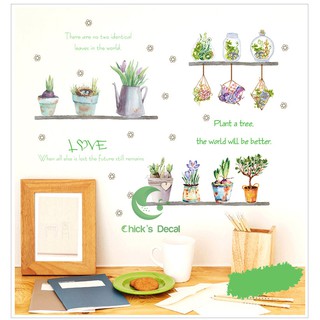 | COMBO | 4 mẫu Decal bình hoa trang trí