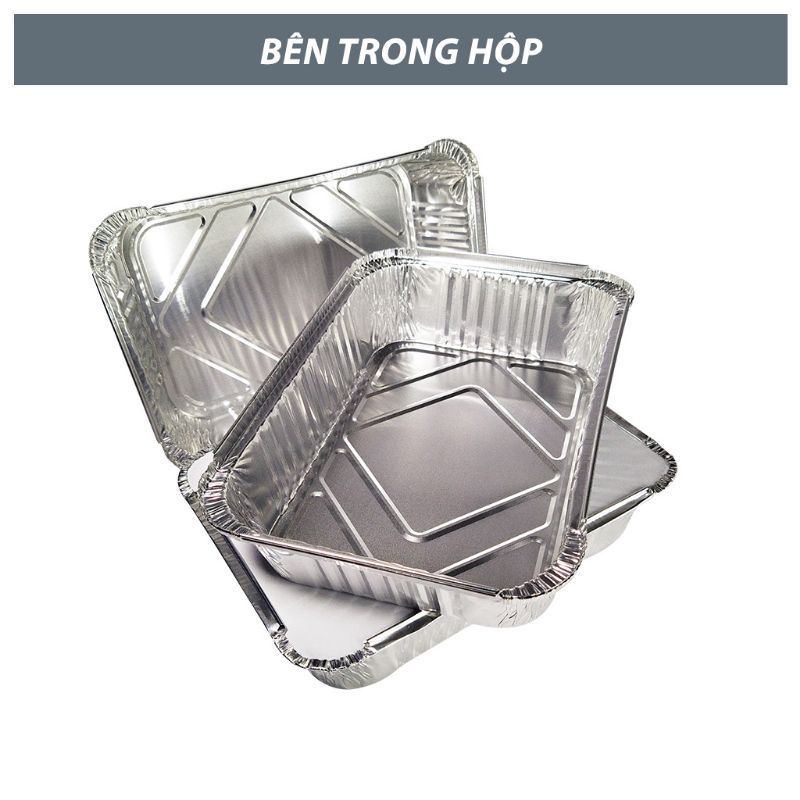 Combo 10 Khay Bạc Lót Nồi Chiên,Hình Chữ Nhật Size Đại