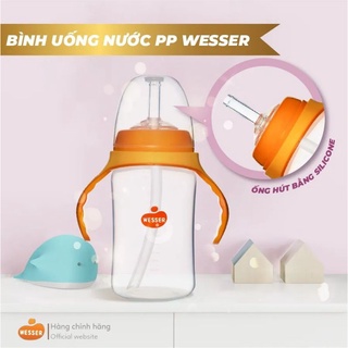 Bình ống hút wesser 260ml chất liệu PP
