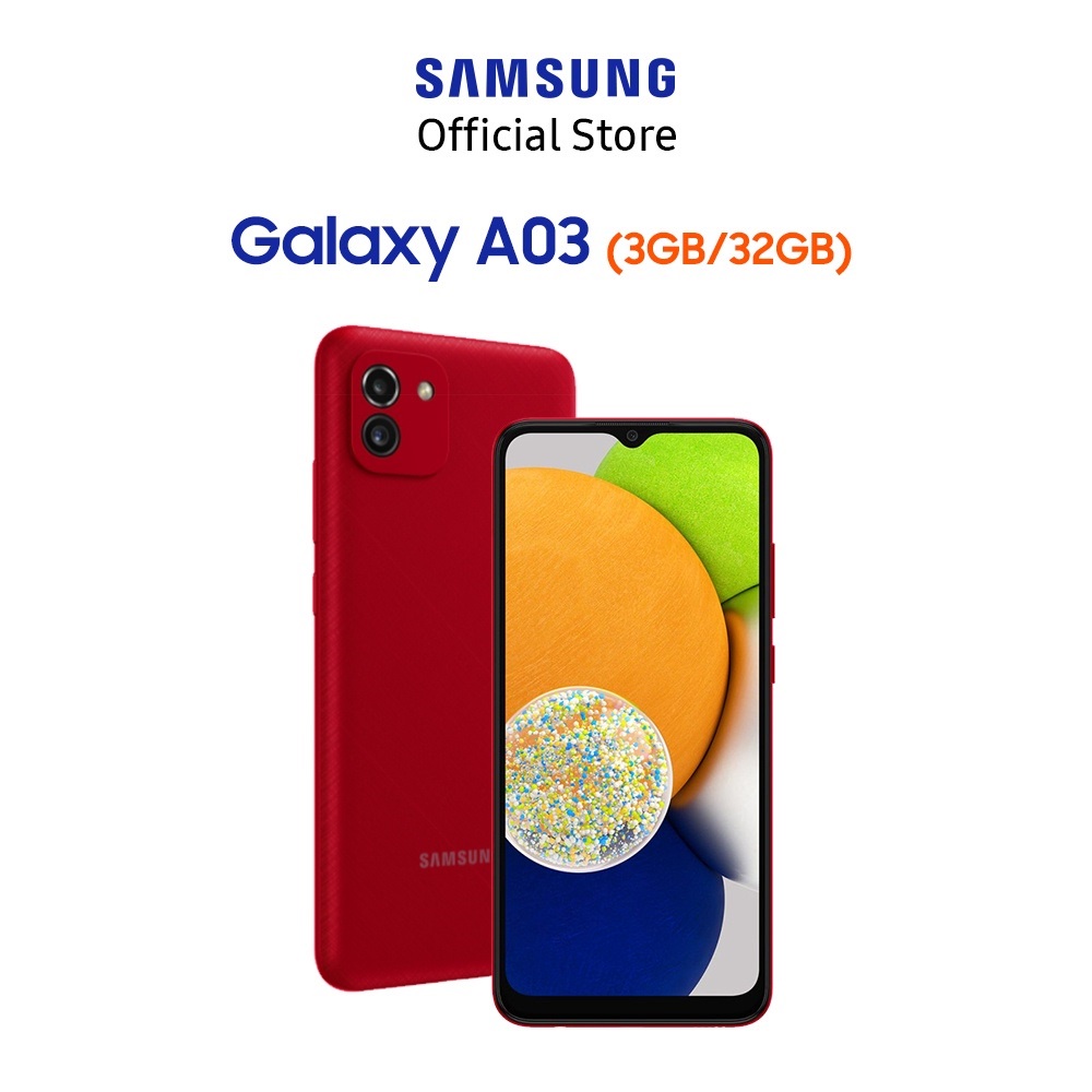Điện Thoại Samsung Galaxy A03 (3GB/32GB)- Hàng Chính Hãng Bảo Hành 12 Tháng