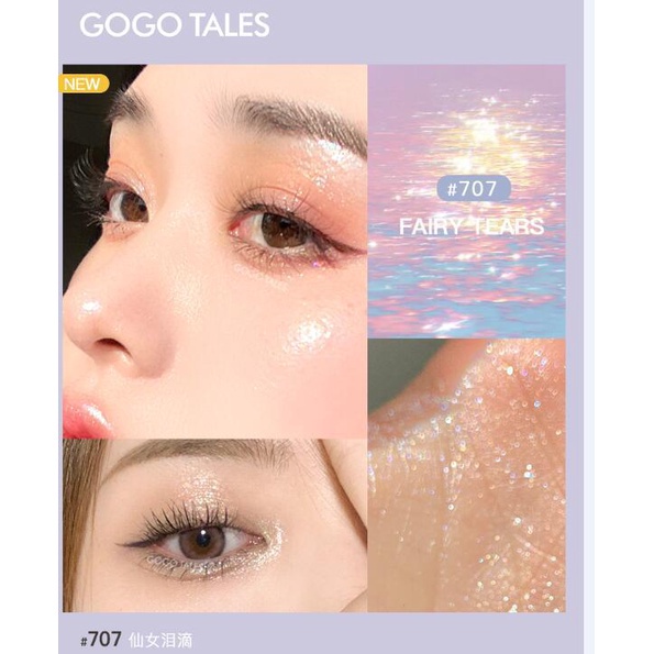 Bút nhũ mắt Gogotales Pearlescent Colorful GT207 Nhỏ Gọn Tiện Lợi Dạng Bút Dễ Kẻ, Phấn Nhũ Lì Mịn Lâu Trôi