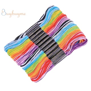 chỉ thêu cotton loang màu
