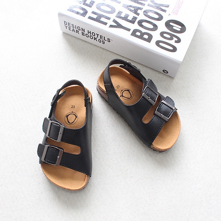 Dép sandal bé trai bé gái Sandal quai dán siêu nhẹ chất da mềm có đế chống trơn trượt cho bé mẫu mới nhất A519