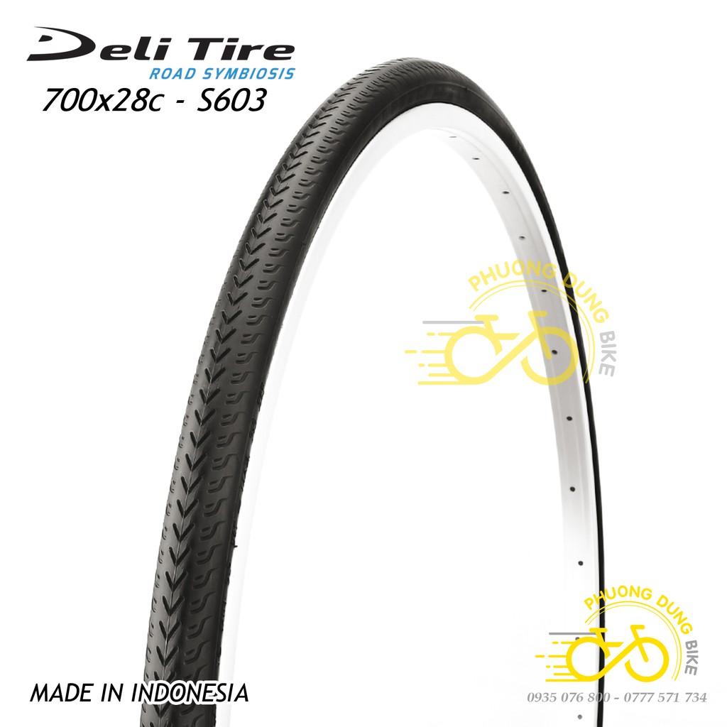 Lốp (Vỏ) xe đạp Deli Tire S603 700x28C - 1 Chiếc