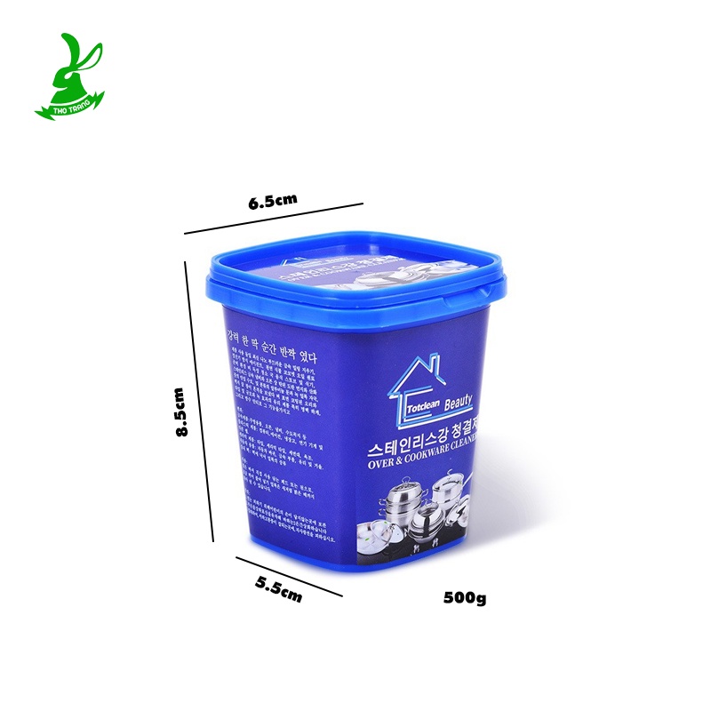 Tẩy Xoong Nồi Inox Đa Năng Hàn Quốc Dạng Kem - Làm sạch sàn nhà, đánh bóng son nồi, tẩy gỉ sét đồ dùng bếp