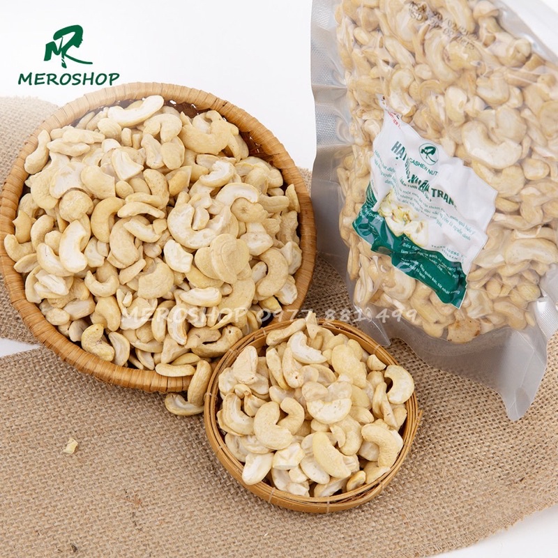 500GRAM HẠT ĐIỀU TƯƠI BÌNH PHƯỚC VỠ ĐÔI, TƯ LÀM SỮA
