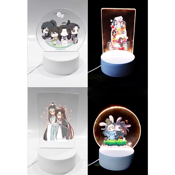 Đèn Led trần tình lệnh DLI40 Đèn Ngủ 3D tiêu chiến vương nhất bác Sáng Tạo cute dễ thương tonton