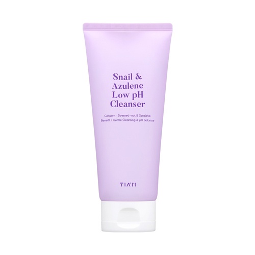 (Hàng Mới Về) Sữa Rửa Mặt Ốc Sên Azulene Thấp 200ml / [TIAM] Snail & Azulene Low Ph Cleanser 200ml