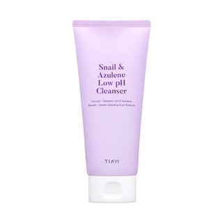 Sữa rửa mặt TIAM chiết xuất ốc sên và tinh chất Azulene độ pH thấp dịu nhẹ cho da 200ml