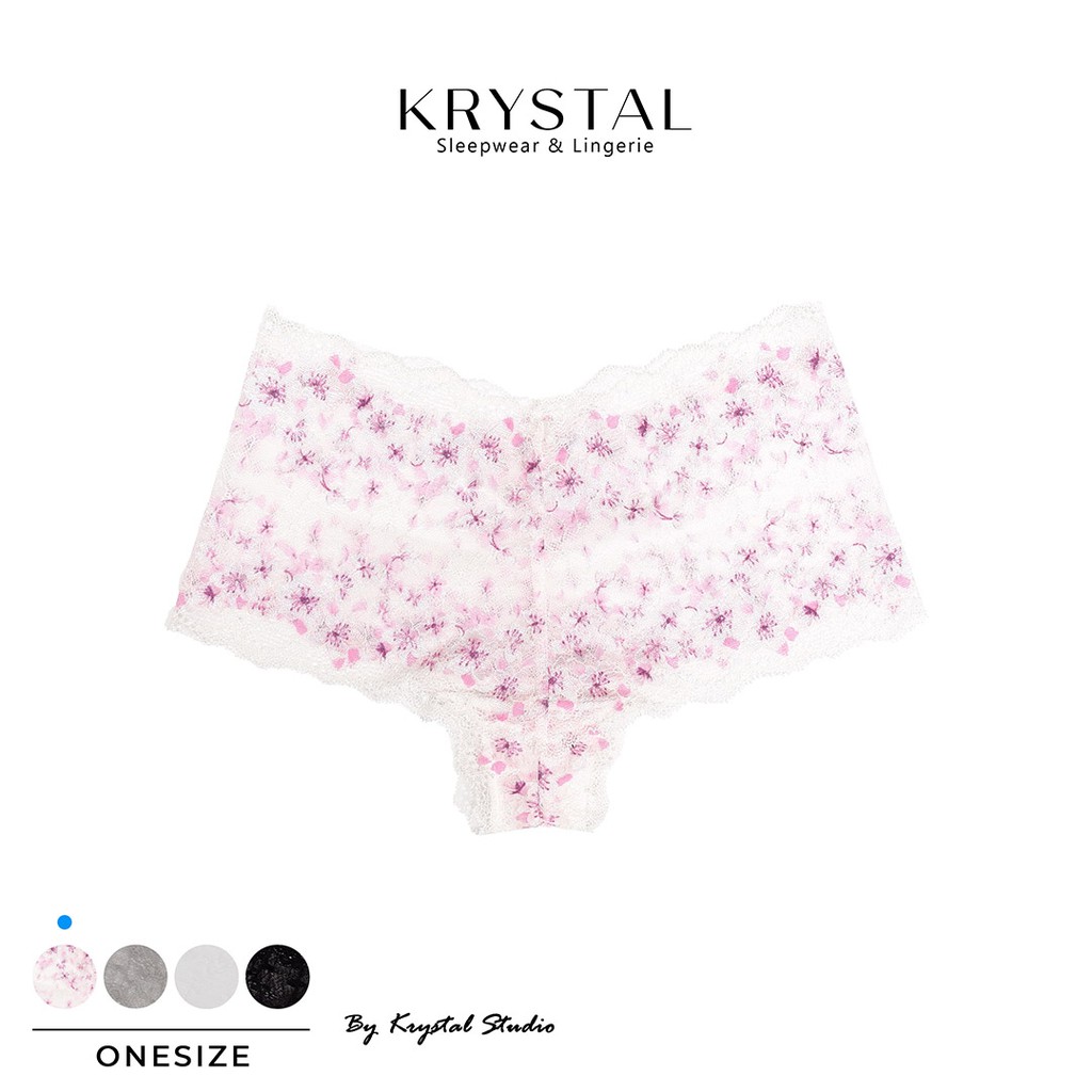 Quần lót ren Boxer lưng cao tới rốn ôm bụng KRYSTAL KQ17 | BigBuy360 - bigbuy360.vn