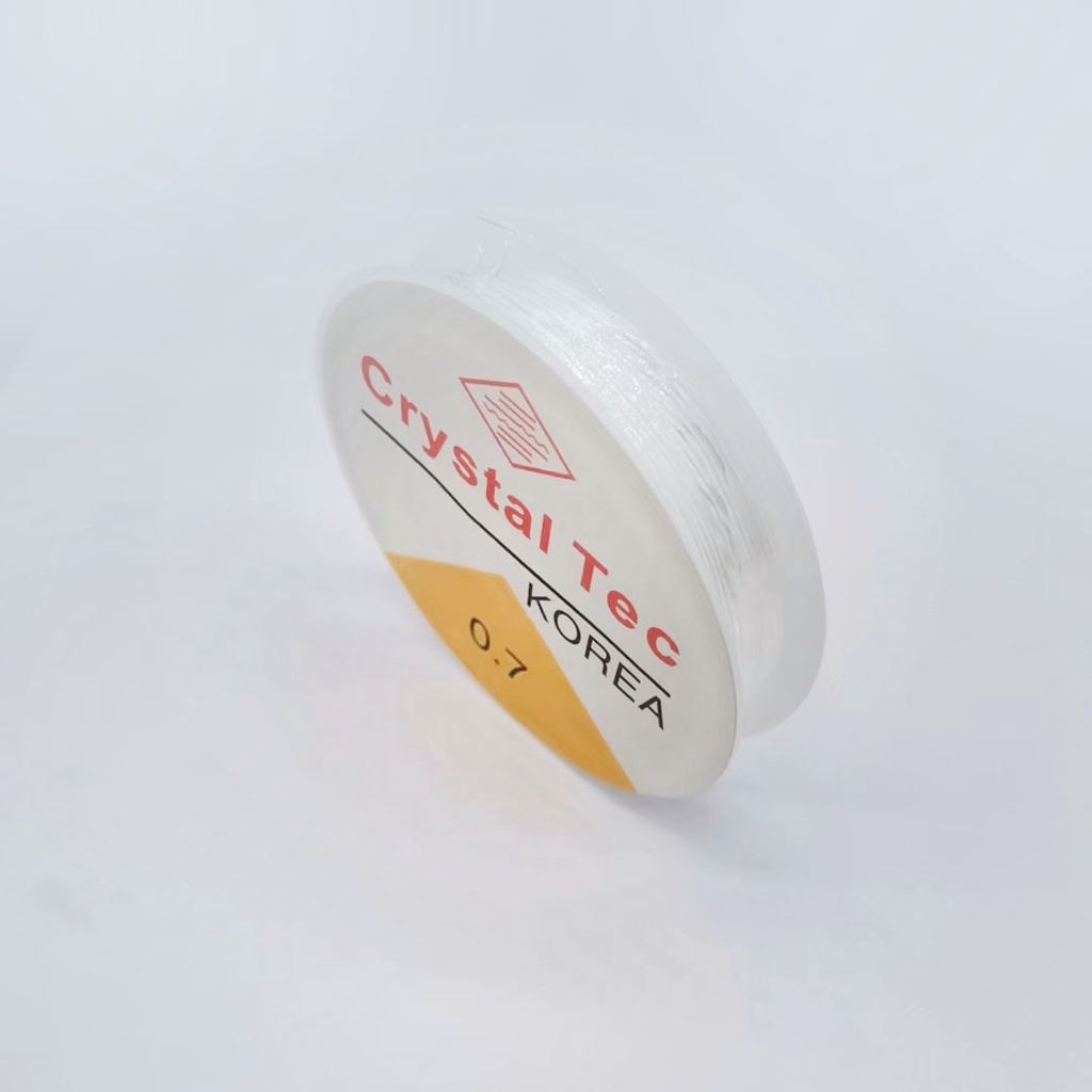 1 Cuộn Dây Cước 0.5-1.0mm Trong Suốt Co Giãn Để Xỏ Hạt Làm Trang Sức
