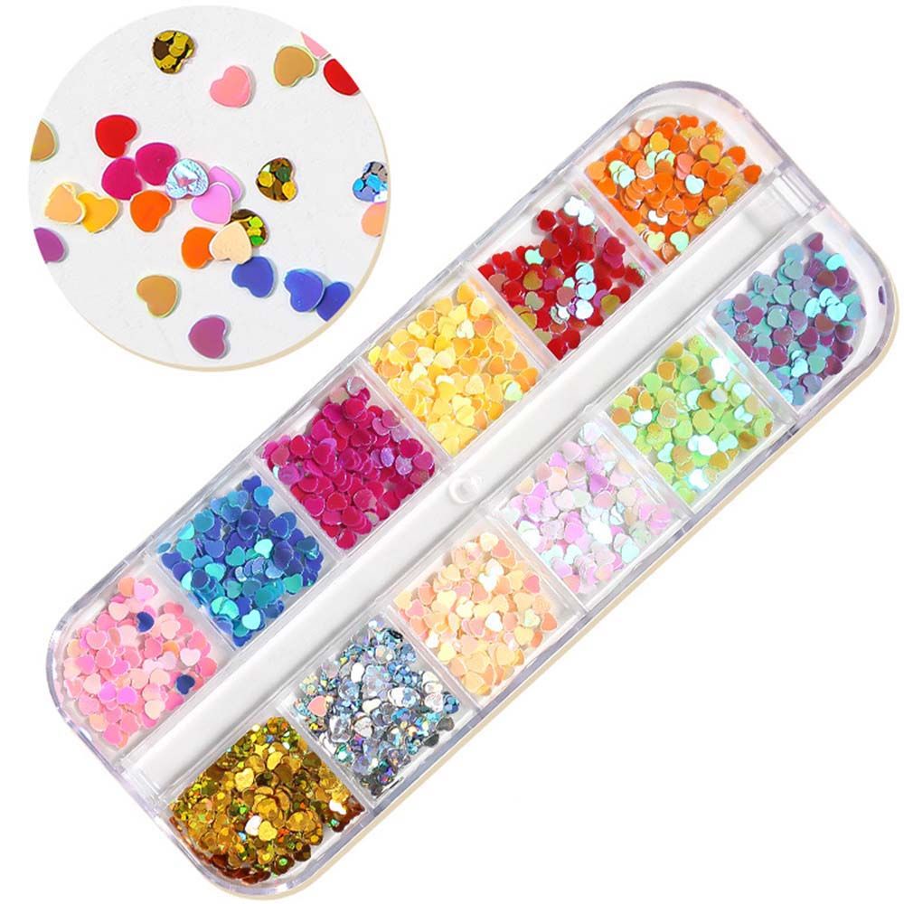 [Hàng mới về] Bộ phụ kiện trang trí móng tay nhựa resin/sequin 3d dễ thương diy