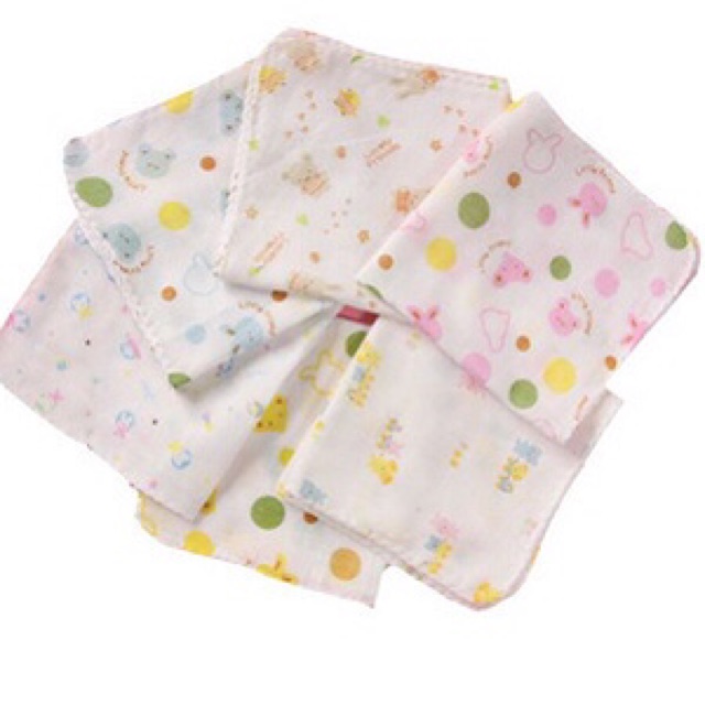 Combo 10 khăn xô Nhật hình loại siêu mềm cho bé