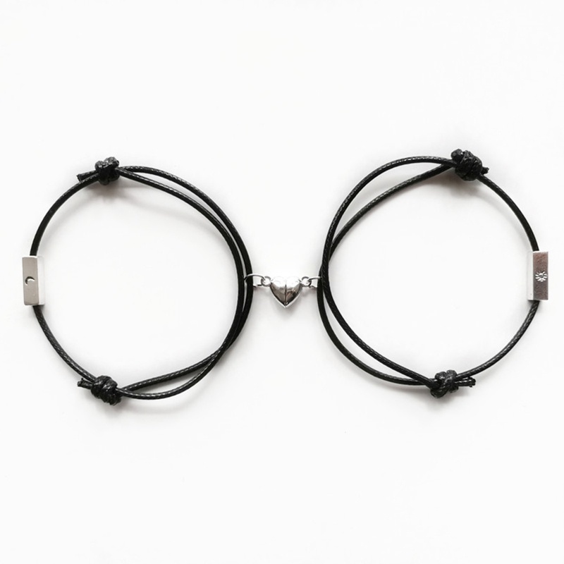 Set 2 Vòng Tay Nam Châm Mặt Trời Và Mặt Trăng Cho Cặp Đôi