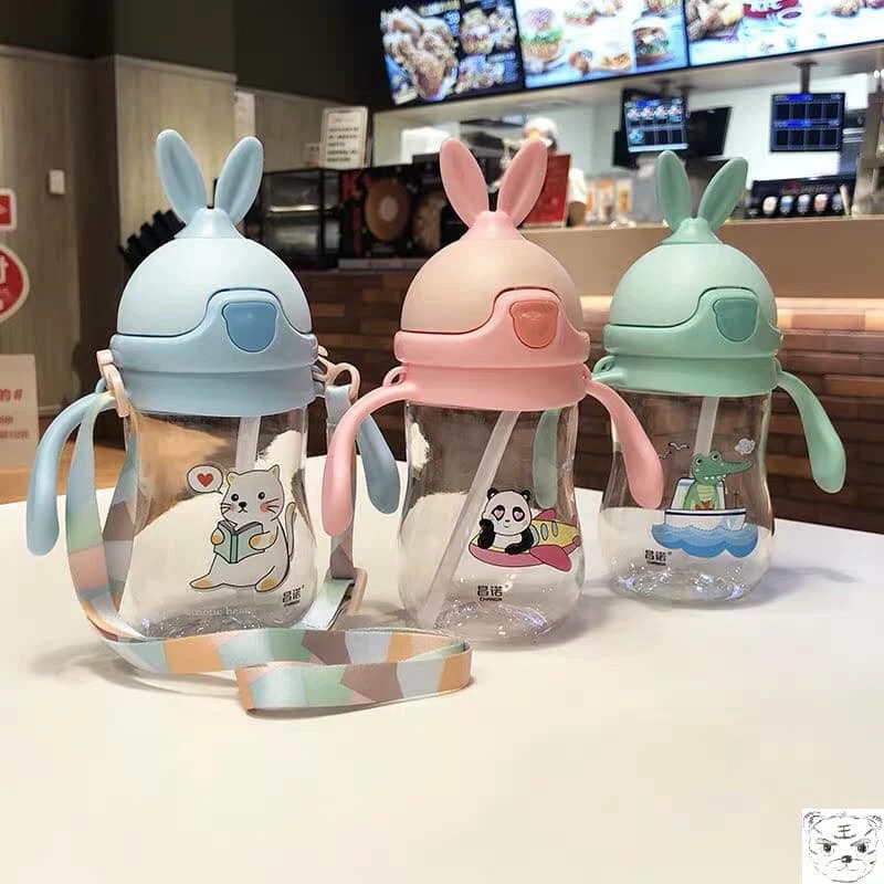 Bình đựng nước G01 hình thỏ dễ thương, xinh xắn, chất liệu cao cấp an toàn cho sức khỏe