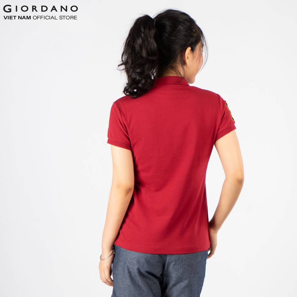 Áo Thun Polo Nữ Giordano Màu đỏ 05318202 | BigBuy360 - bigbuy360.vn