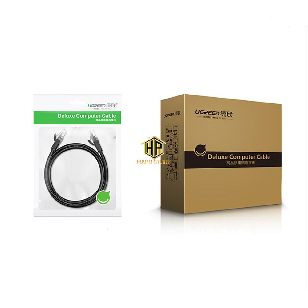 Cáp mạng Cat 6 UTP NW102 Ugreen dài từ 1 đến 5M màu đen chính hãng - Hapugroup