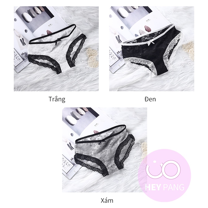 Quần lót ren sexy siêu mềm quyến rũ thoáng khí HEYPANG Quần lót nữ nơ đẹp VN008