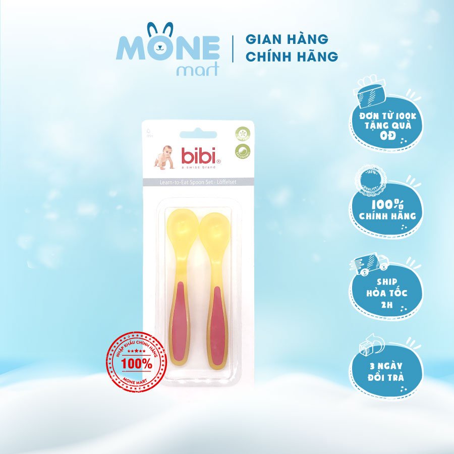BỘ 2 THÌA AN TOÀN CHO BÉ BIBI- THỤY SỸ