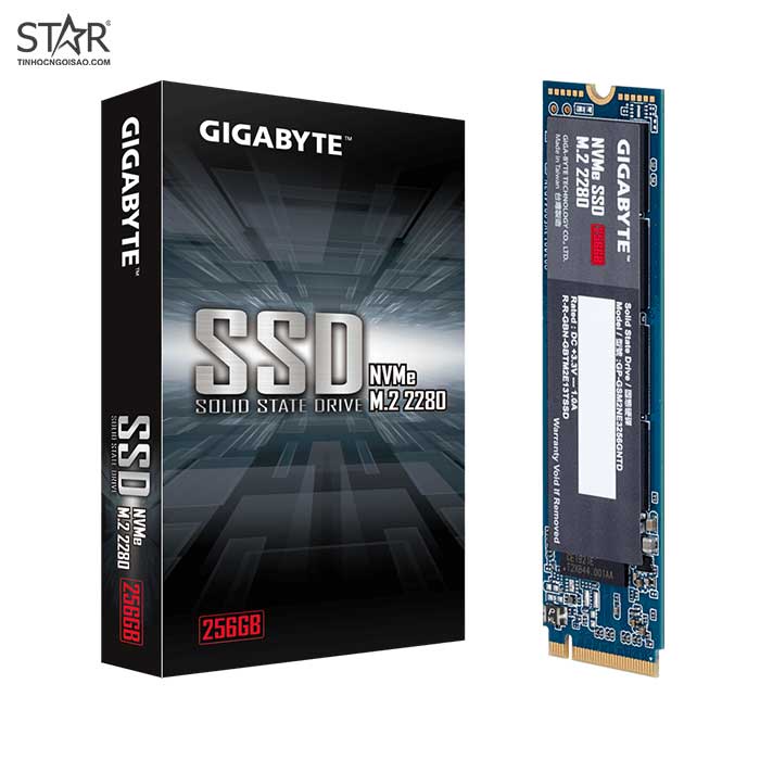 Ổ cứng SSD 256G Gigabyte M.2 NVMe PCIe Gen3x4 (GP-GSM2NE3256GNTD)