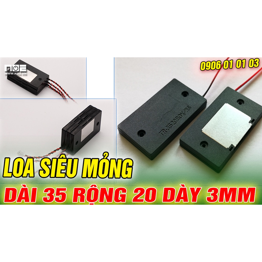 Loa độ laptop N10, Loa độ siêu mỏng, loa chế  DÀI 35 RỘNG 20 DÀY 3MM, ÂM THANH SIÊU HAY 8 ôm 2w