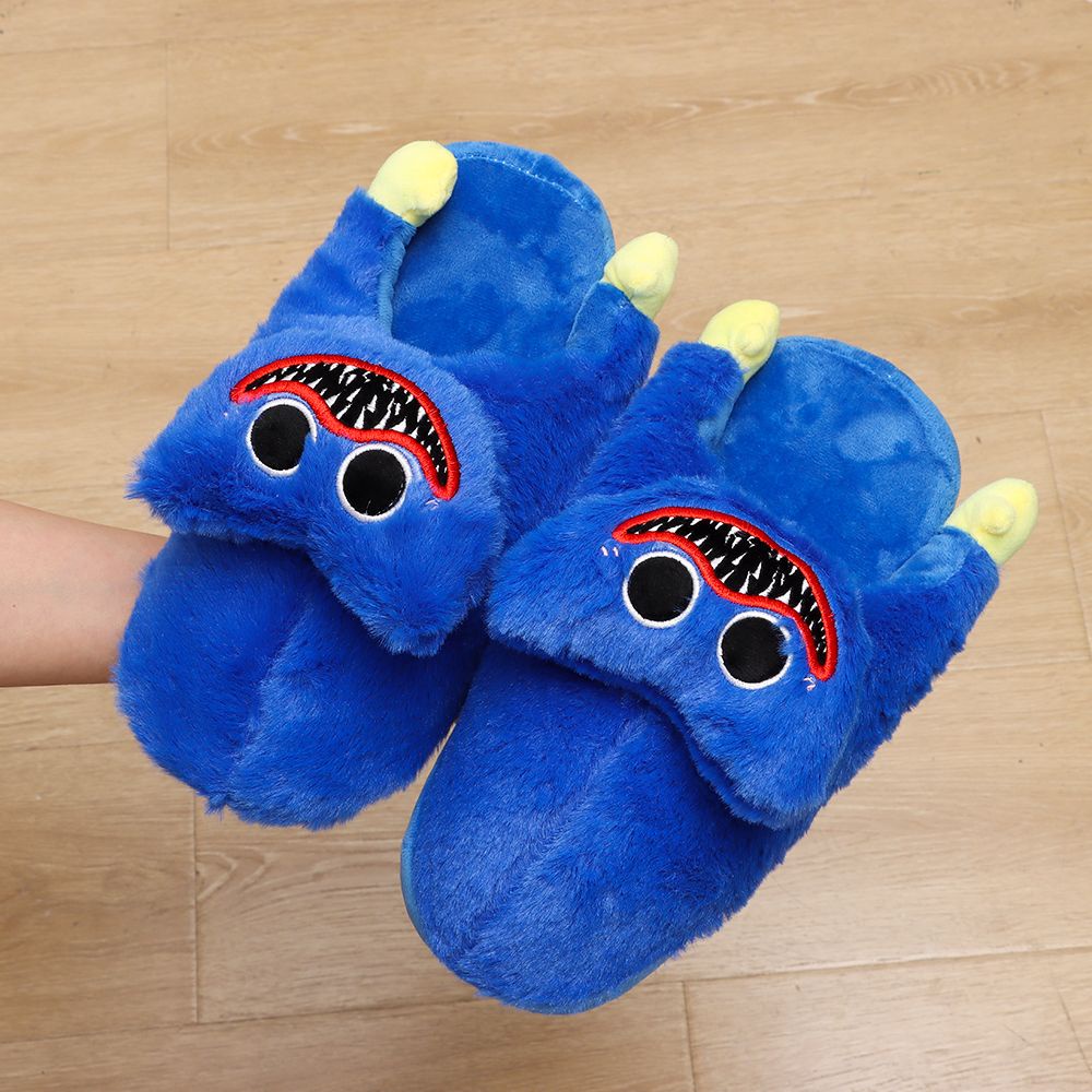 Dép bông mềm mại thoải mái tùy chọn màu sắc kiểu Huggy Wuggy giữ ấm mùa đông cho nữ