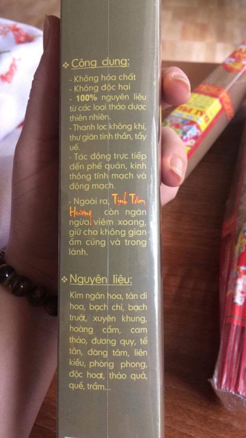 HƯƠNG TRẦM SẠCH: Tịnh Tâm Hương 100 cây