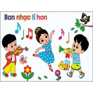 Tranh xốp Ban nhạc tý hon