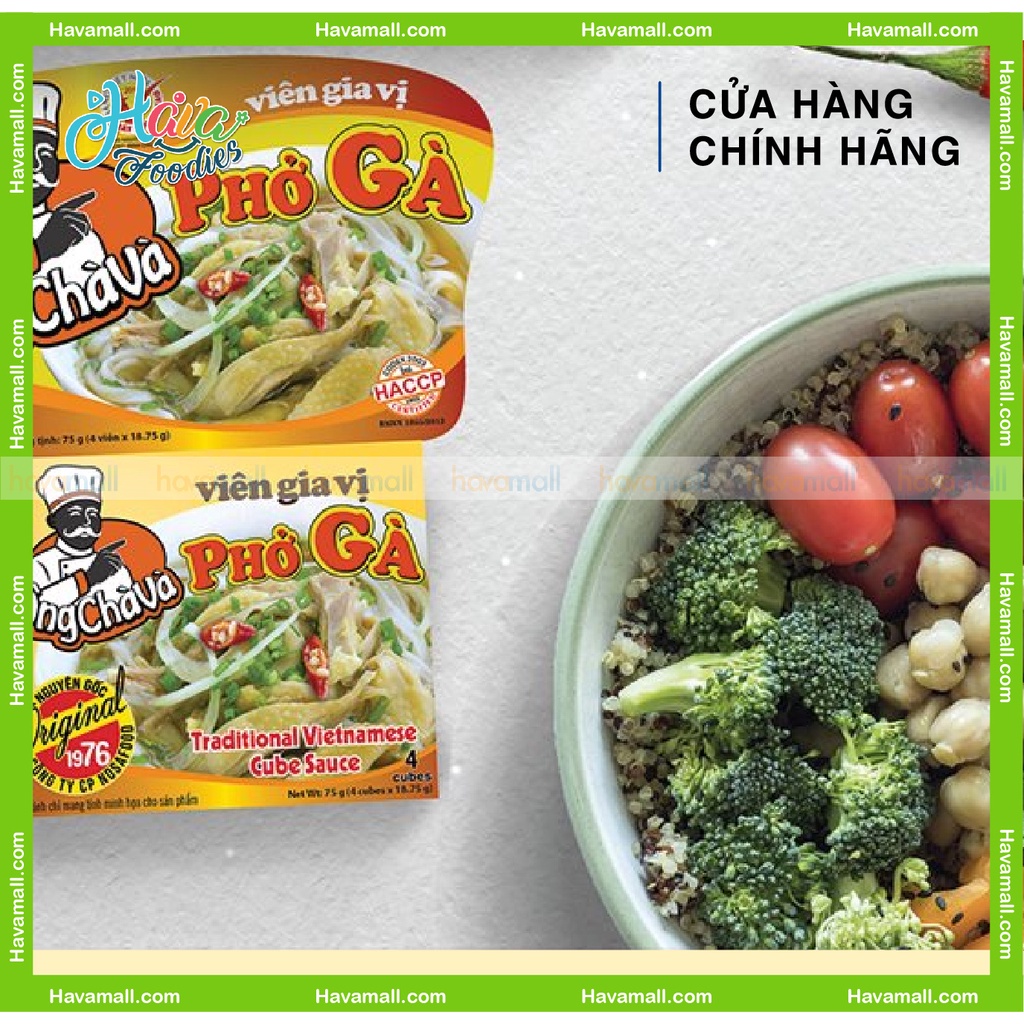 [HÀNG CHÍNH HÃNG] Viên Gia Vị Ông Chà Và 75gr (4 Viên)