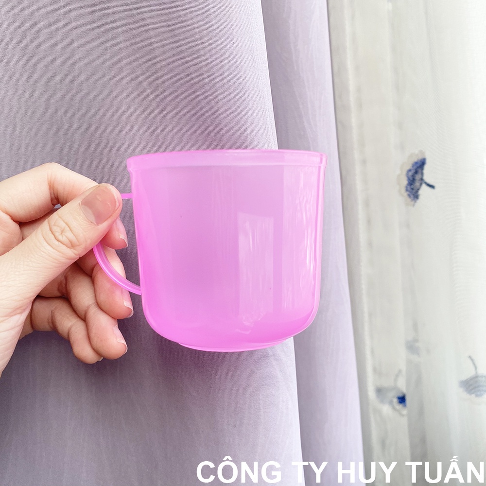 Ly uống nước mini có quai cầm chính hãng Việt Nhật 6220 - Cốc uống nước chất liệu nhựa PP cao cấp (CB06)