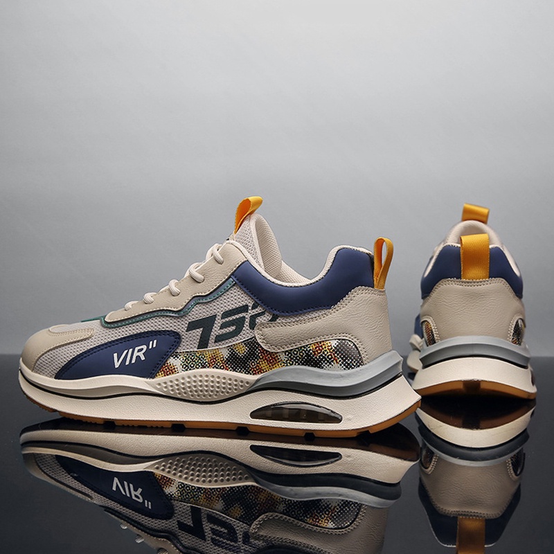 Giày sneaker chạy bộ  IELGY phối lưới mỏng thoáng khí dành cho nam