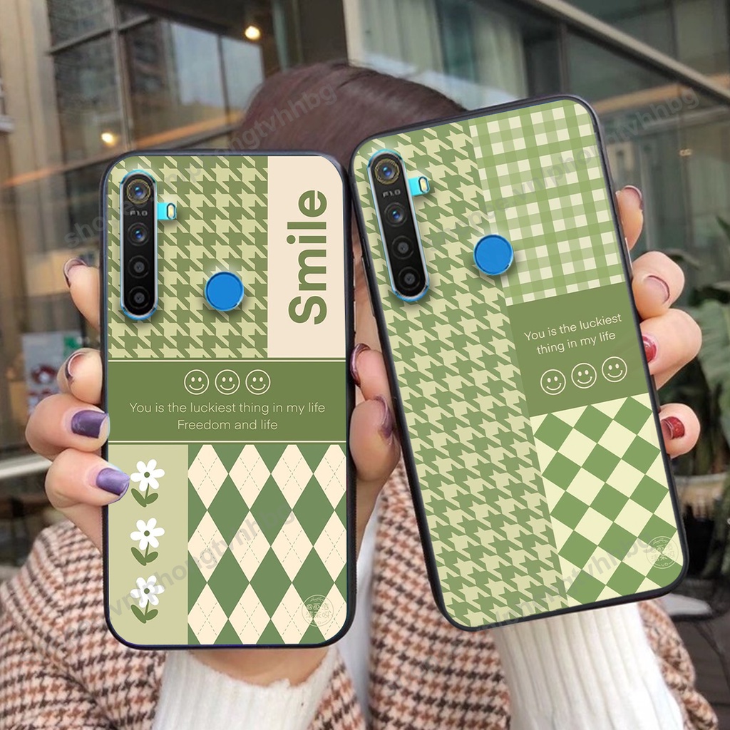 Ốp lưng Realme 5 / REALME 5I / Realme Q / REALME 5 Pro / REALME C3 mẫu trái tim gấu mặt cười siêu cute