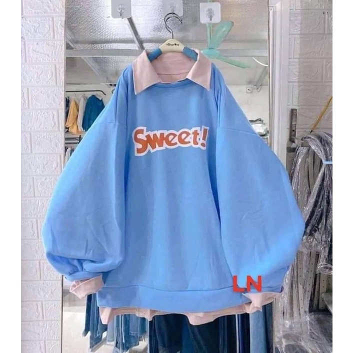 Áo Swt Sweet chữ màu TH6