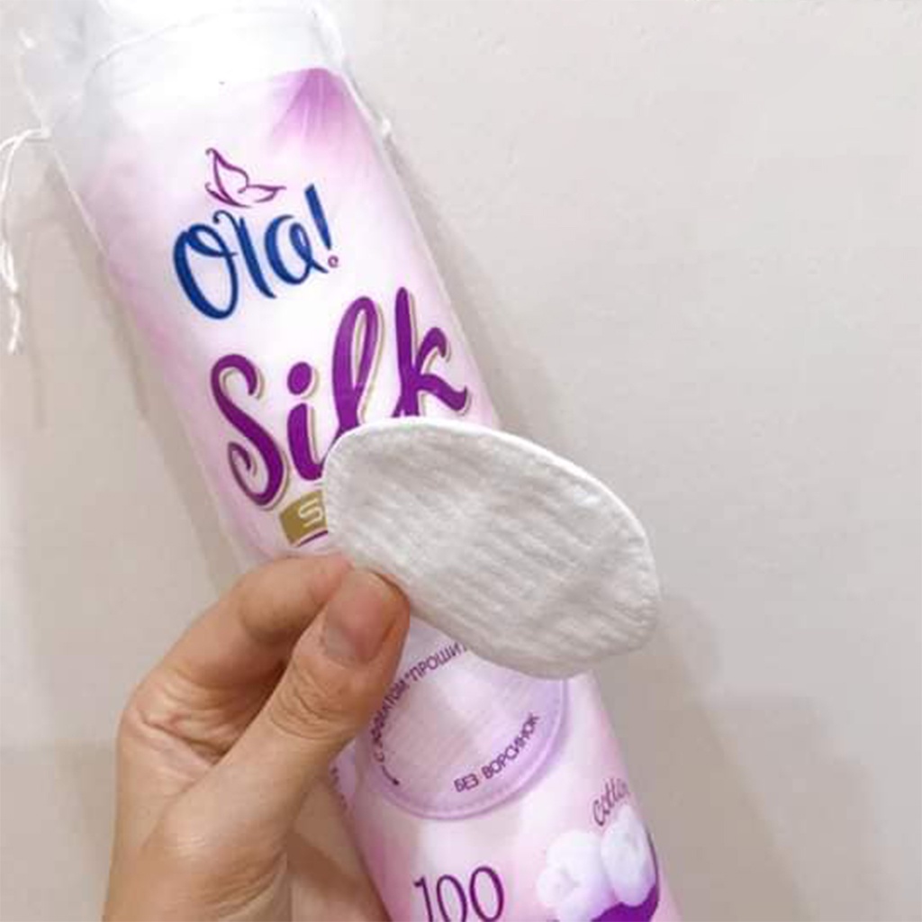 Bông Tẩy Trang Ola Silk Sense 80 Miếng của Nga