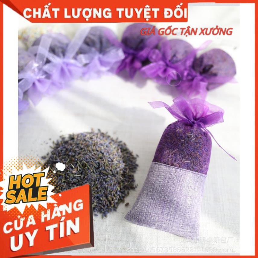 [FREESHIP-HÀNG TỐT] Túi thơm nụ hoa khô Lavender dùng treo xe ô tô, tủ quần áo, góc làm việc, hương thơm dịu nhẹ