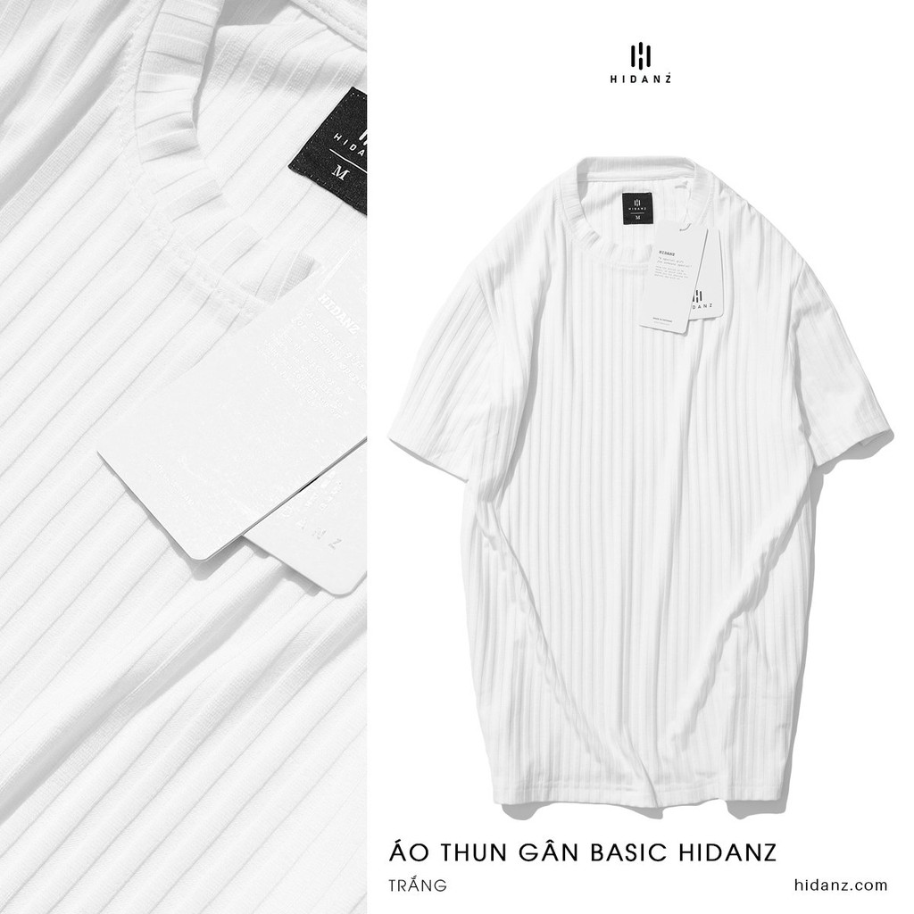 Áo thun nam basic HIDANZ mã ATG01 - chất Craysall sợi thun gân co giãn - mềm mại - thoải mái - thoáng mát | BigBuy360 - bigbuy360.vn