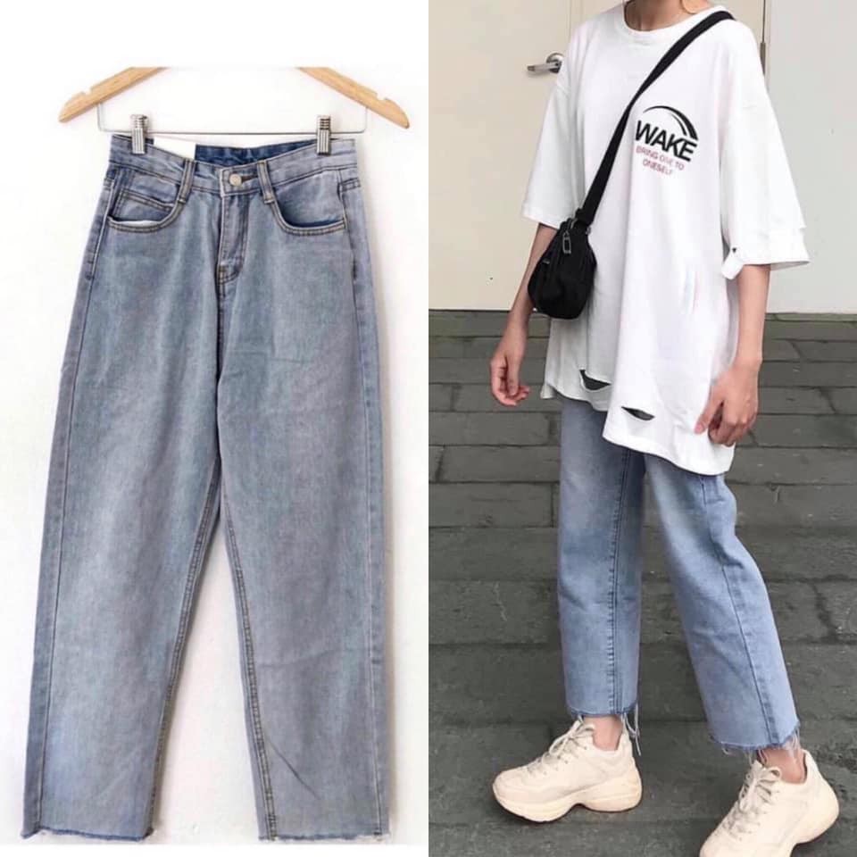 Quần Jeans rách line