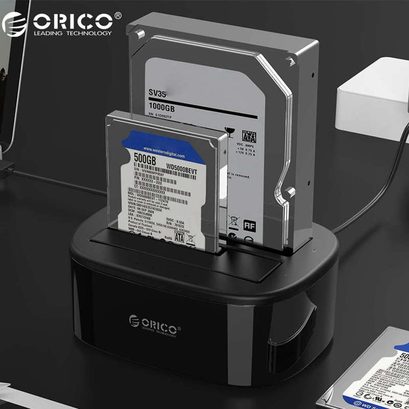 Bộ trạm sạc Orico 6228Us3 cổng vào USB dành cho ổ cứng SATA HDD