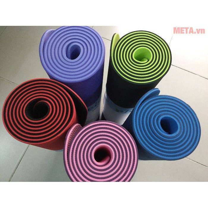 Thảm Tập Yoga 2 lớp cao cấp kèm túi đựng