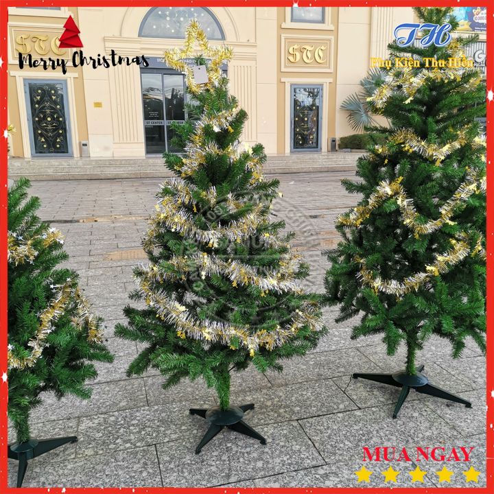 HỎA TỐC HCM Cây thông noel 90cm, 1m2, 1m5, 1m8 trang trí giáng sinh  ( hình thật )