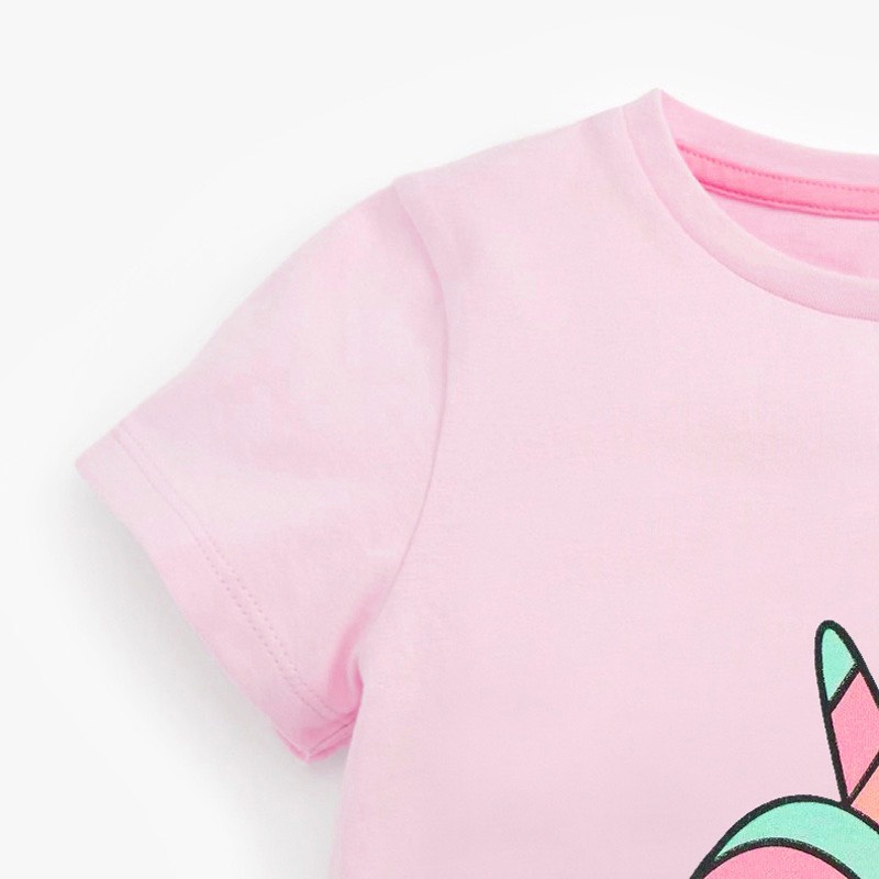 Áo thun hè cotton Little Maven hồng ngựa Pony 5Y0099 cho bé gái 2-8 tuổi Mẫu mới 2022 - Little Maven Official Store