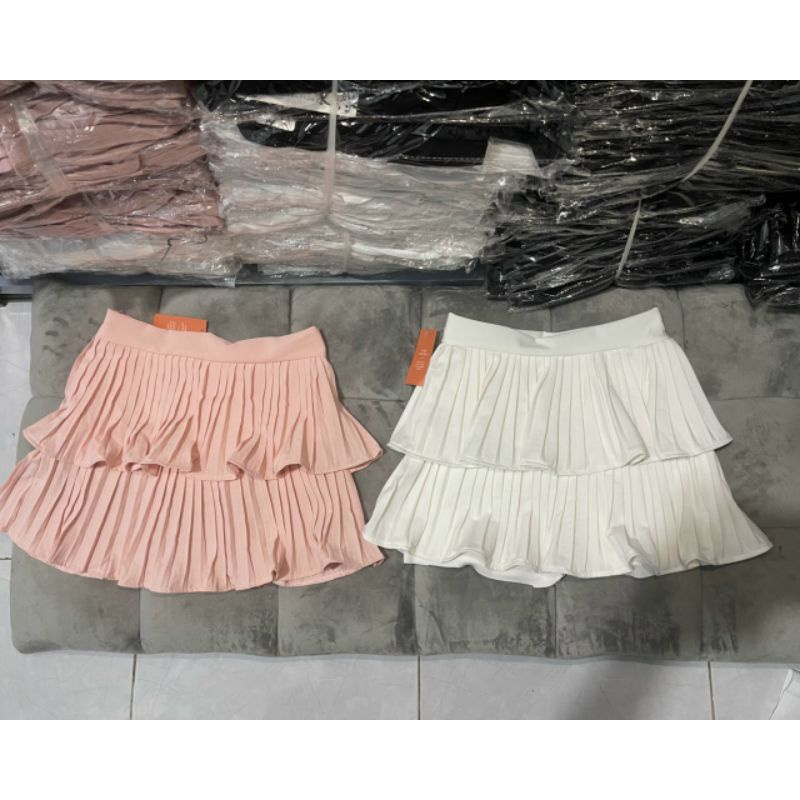 V1 CHÂN VÁY 2 TẦNG XINH LUNG LINH ĐẸP XĨU hình thật  #CHÂN_VÁY