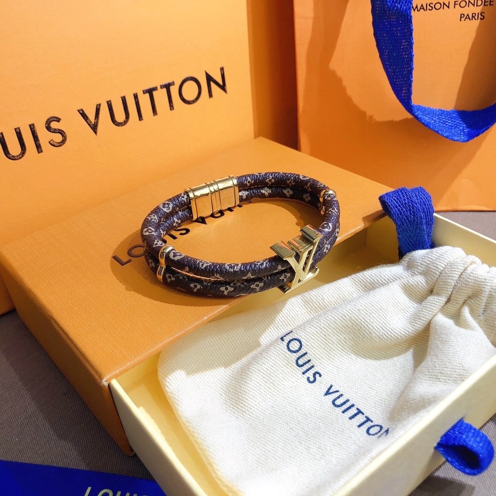 LOUIS VUITTON Vòng Tay LV Bằng Thép Thời Trang Đơn Giản Cho Nam Và Nữ