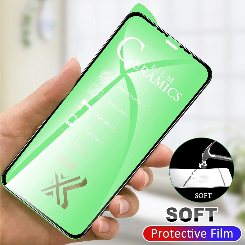 OPPO A1K A3s A5s A7 A9 R15 R17 R11S Plus F9 F11 Pro Reno 10x Zoom Realme 3 5 Pro C2 X Lite Soft Ceramic Screen Protector